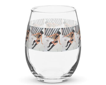 Stemless wine glass